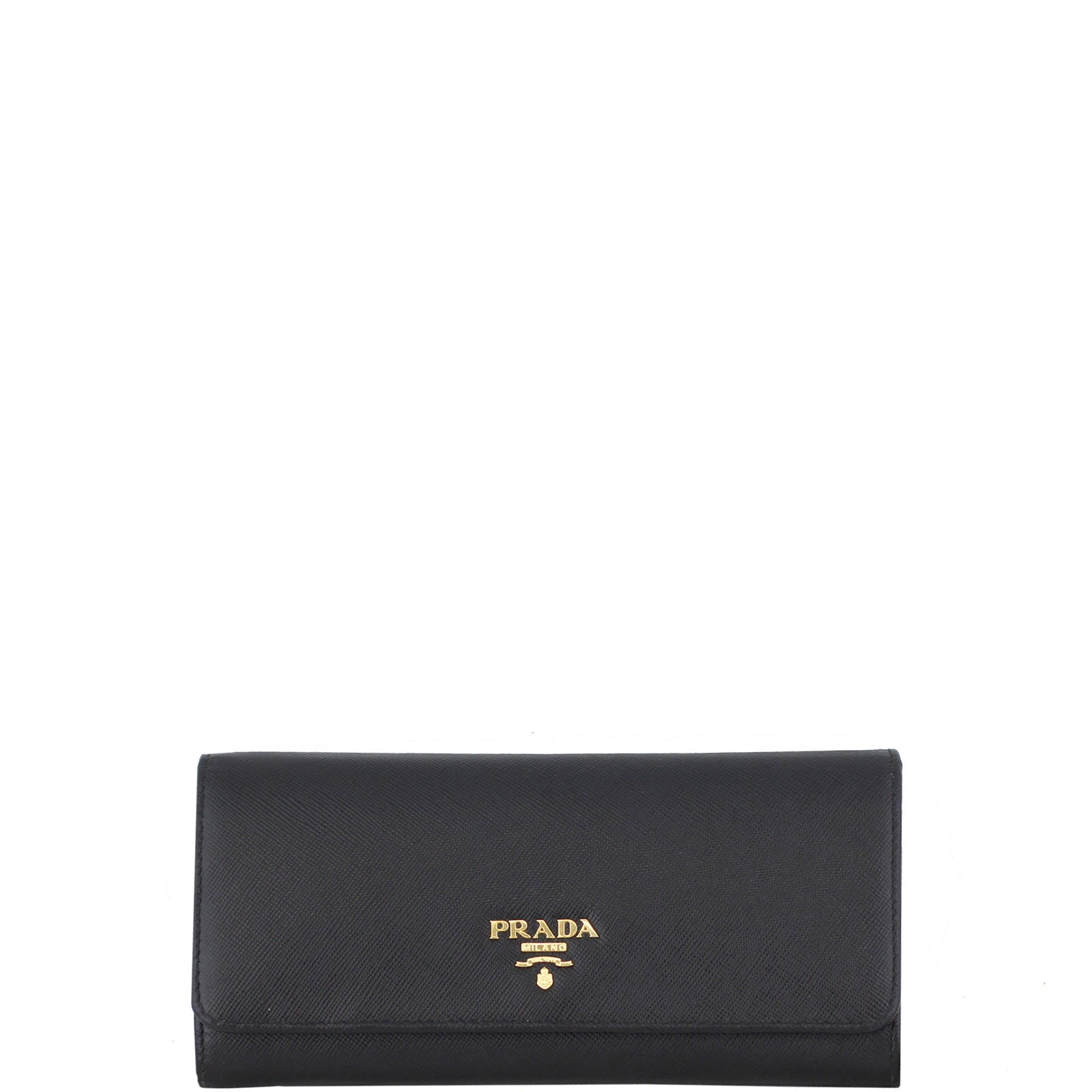 Prada Saffiano Lux Continental Wallet Front
