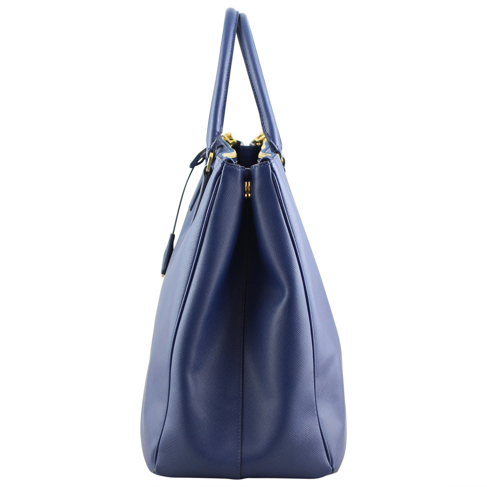Prada Saffiano Lux Double-zip Tote Large Left