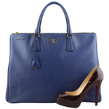 Prada Saffiano Lux Double-zip Tote Large Scale