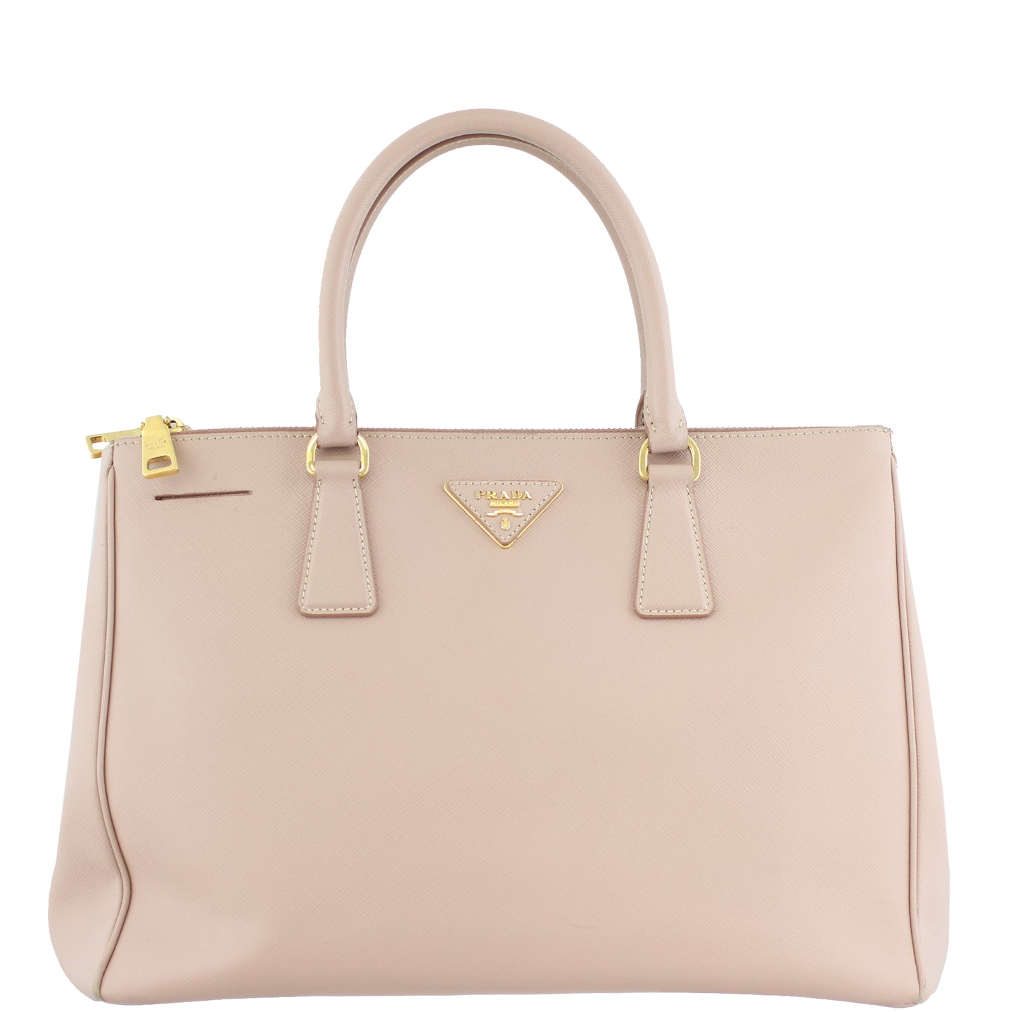Prada Saffiano Lux Galleria Double Zip Tote Medium Front
