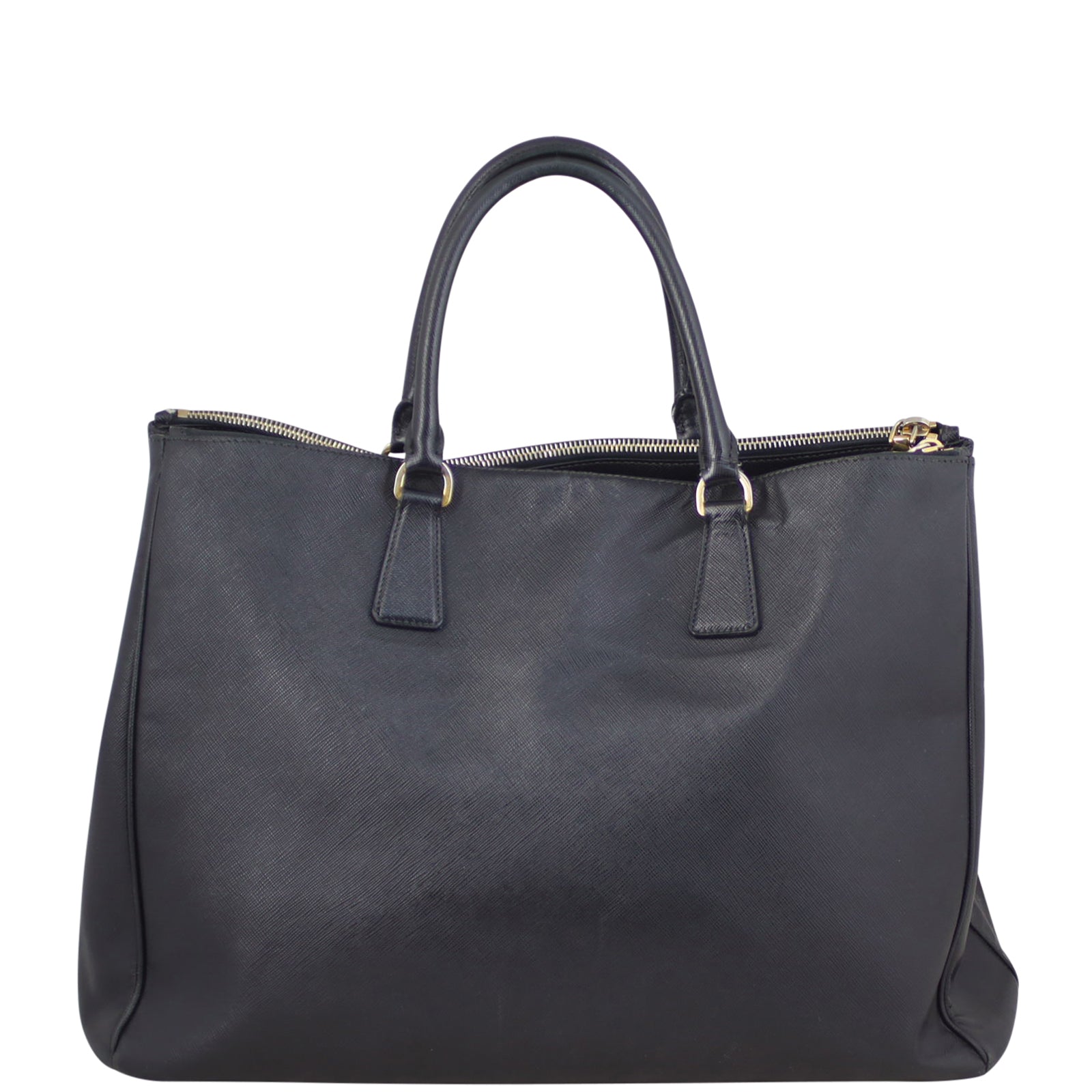 Prada Saffiano Lux Galleria Double Zip Tote Large Back