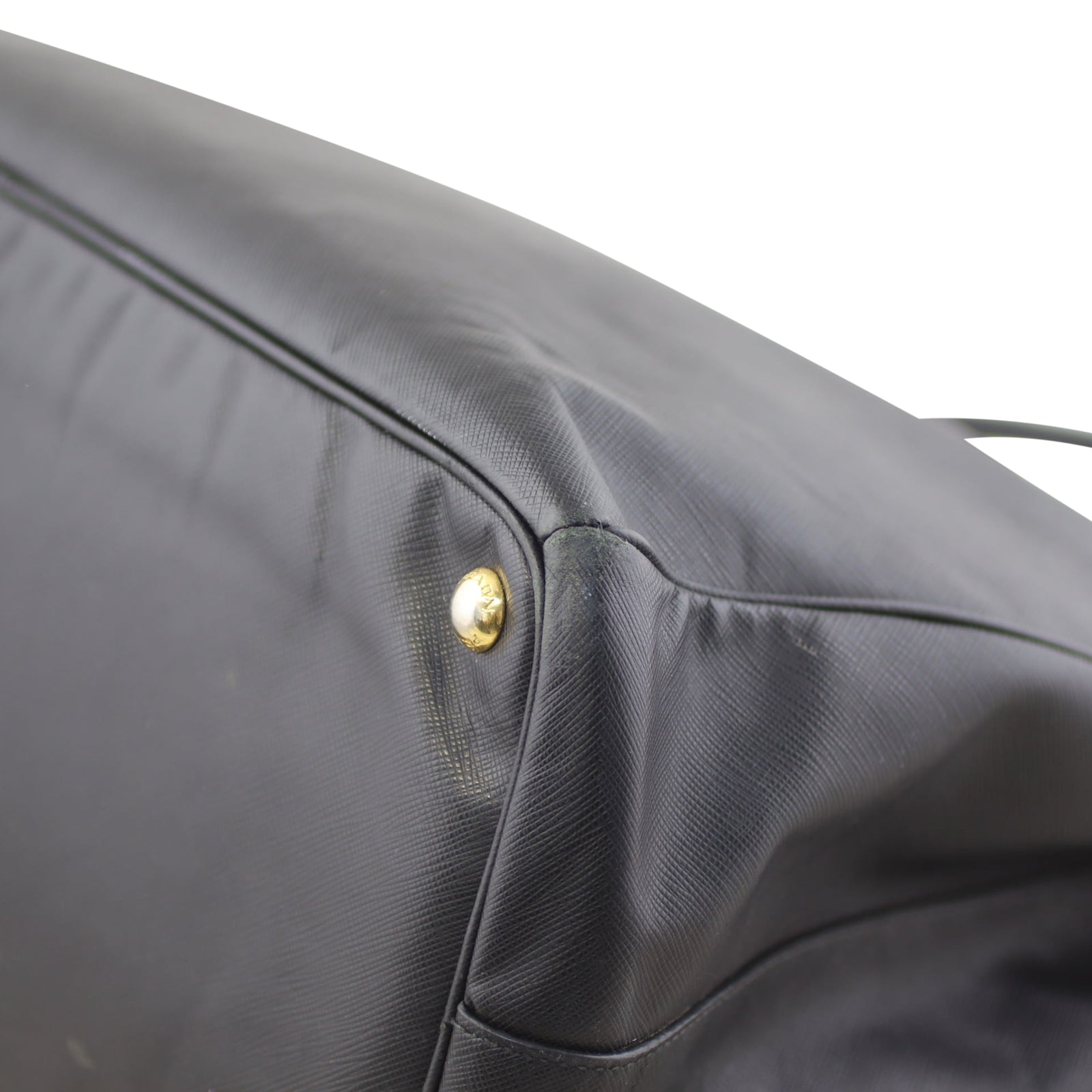 Prada Saffiano Lux Galleria Double Zip Tote Large Corner