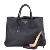 Prada Saffiano Lux Galleria Double Zip Tote Large Shoe