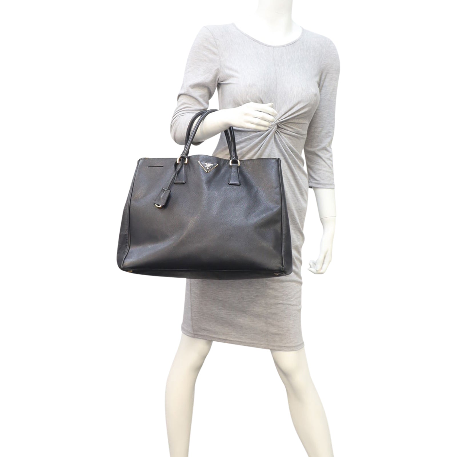 Prada Saffiano Lux Galleria Double Zip Tote Large Mannequin