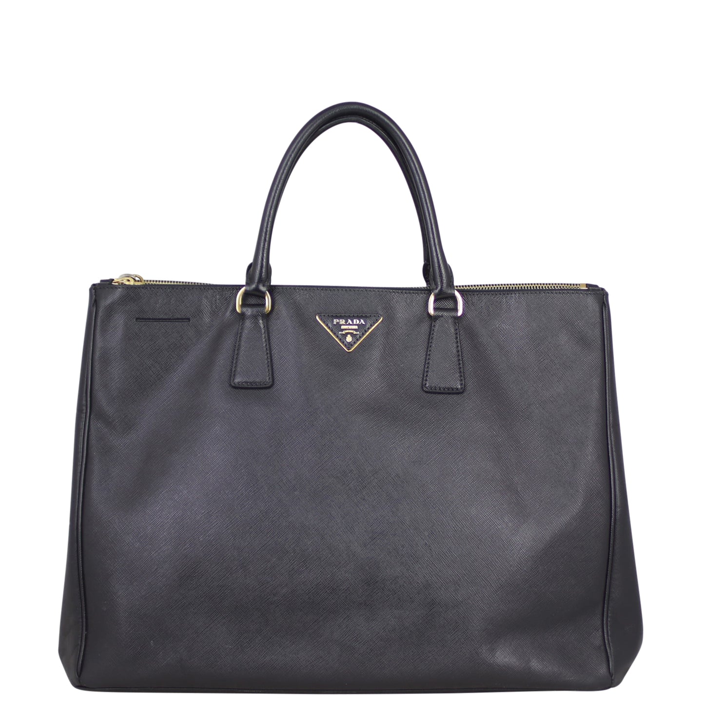Prada Saffiano Lux Galleria Double Zip Tote Large Front