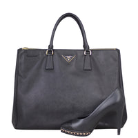 Prada Saffiano Lux Galleria Double Zip Tote Large Shoe
