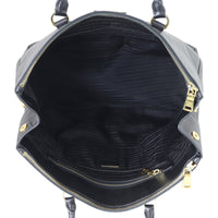 Prada Saffiano Lux Galleria Double Zip Tote Large Whole interior