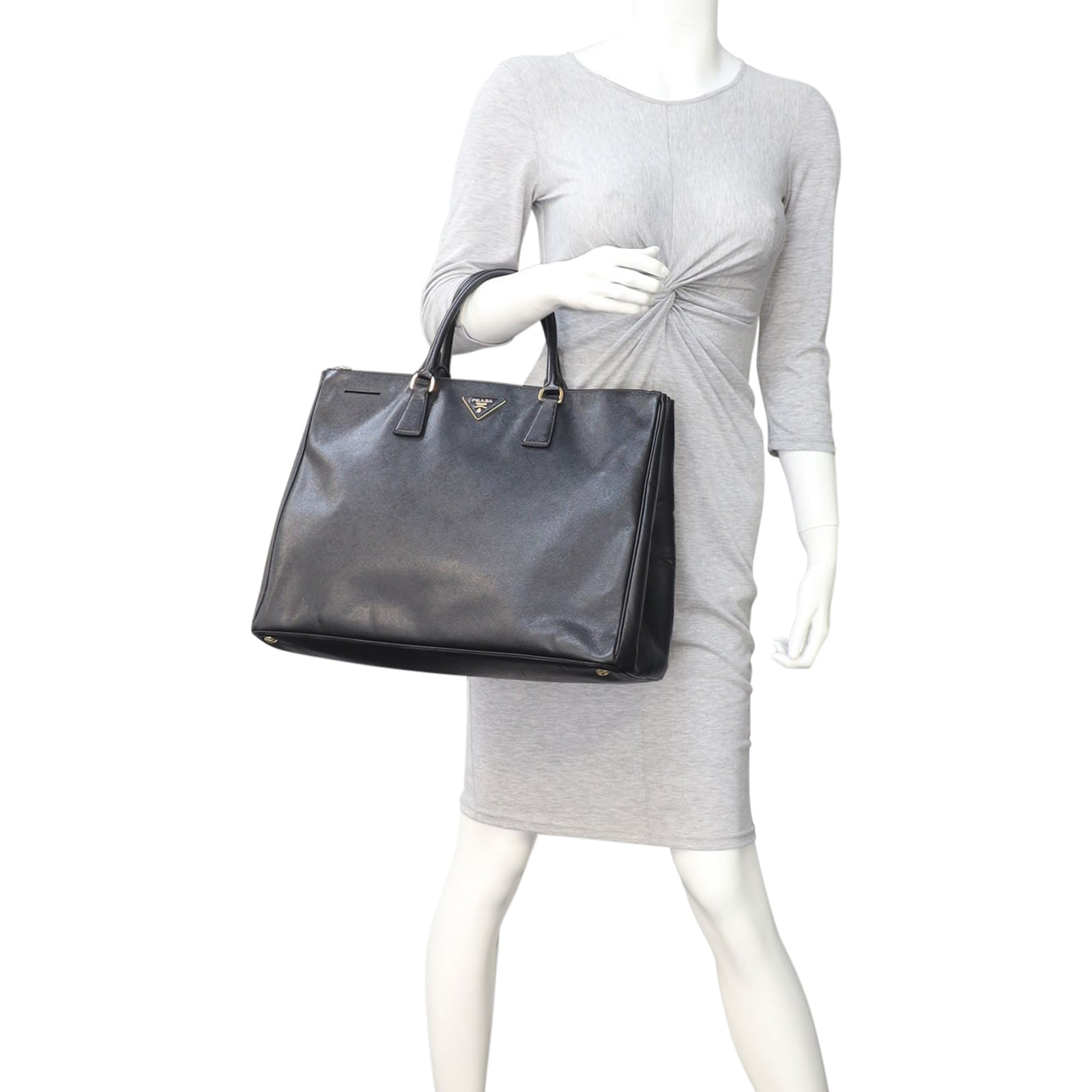 Prada Saffiano Lux Galleria Double Zip Tote Large Mannequin