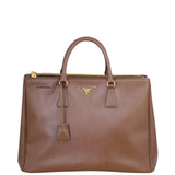 Prada Saffiano Lux Galleria Double Zip Tote Large Front