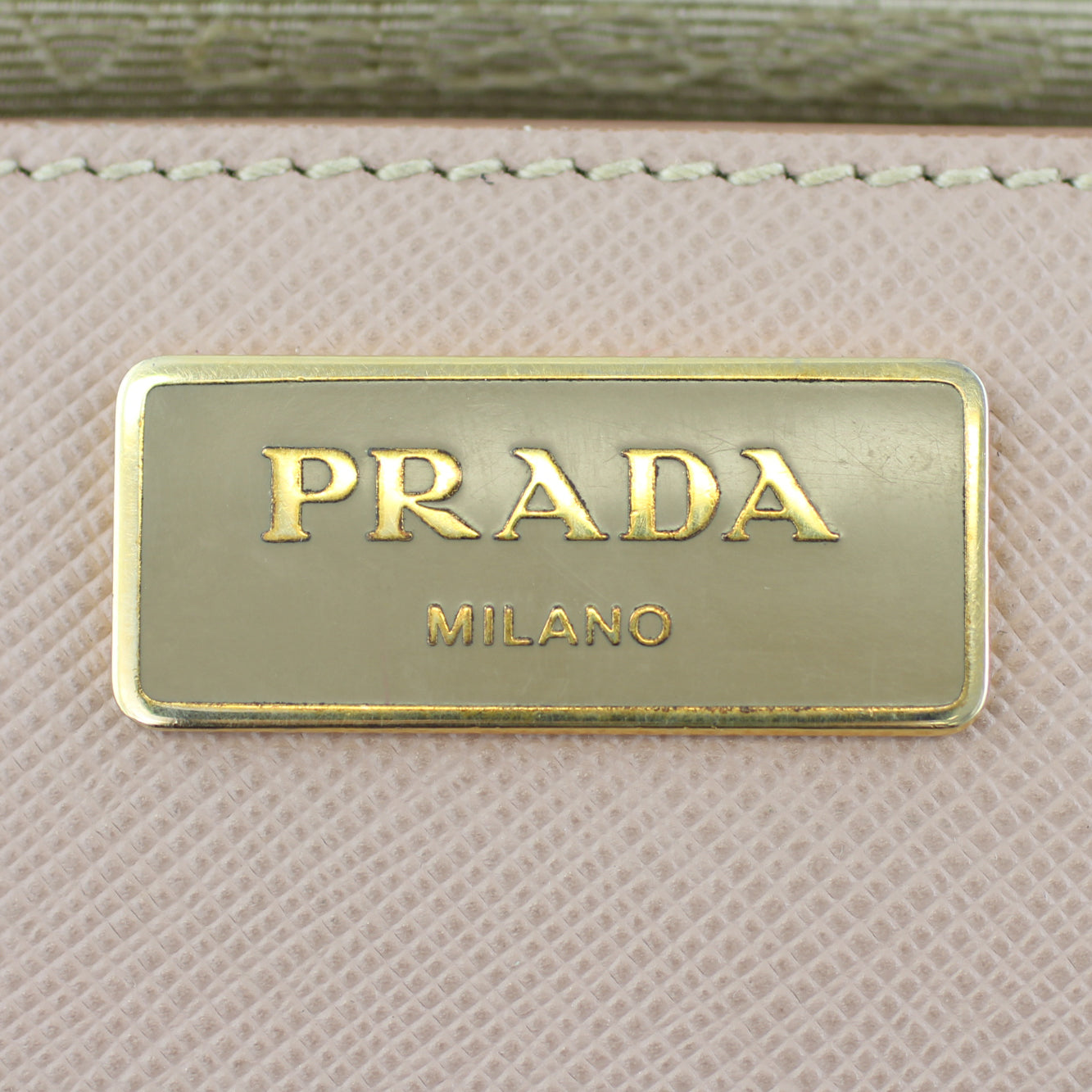 Prada Saffiano Lux Galleria Double Zip Tote Medium Stamp