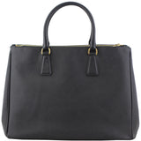 Prada Saffiano Lux Galliera Double Zip Tote Medium Back