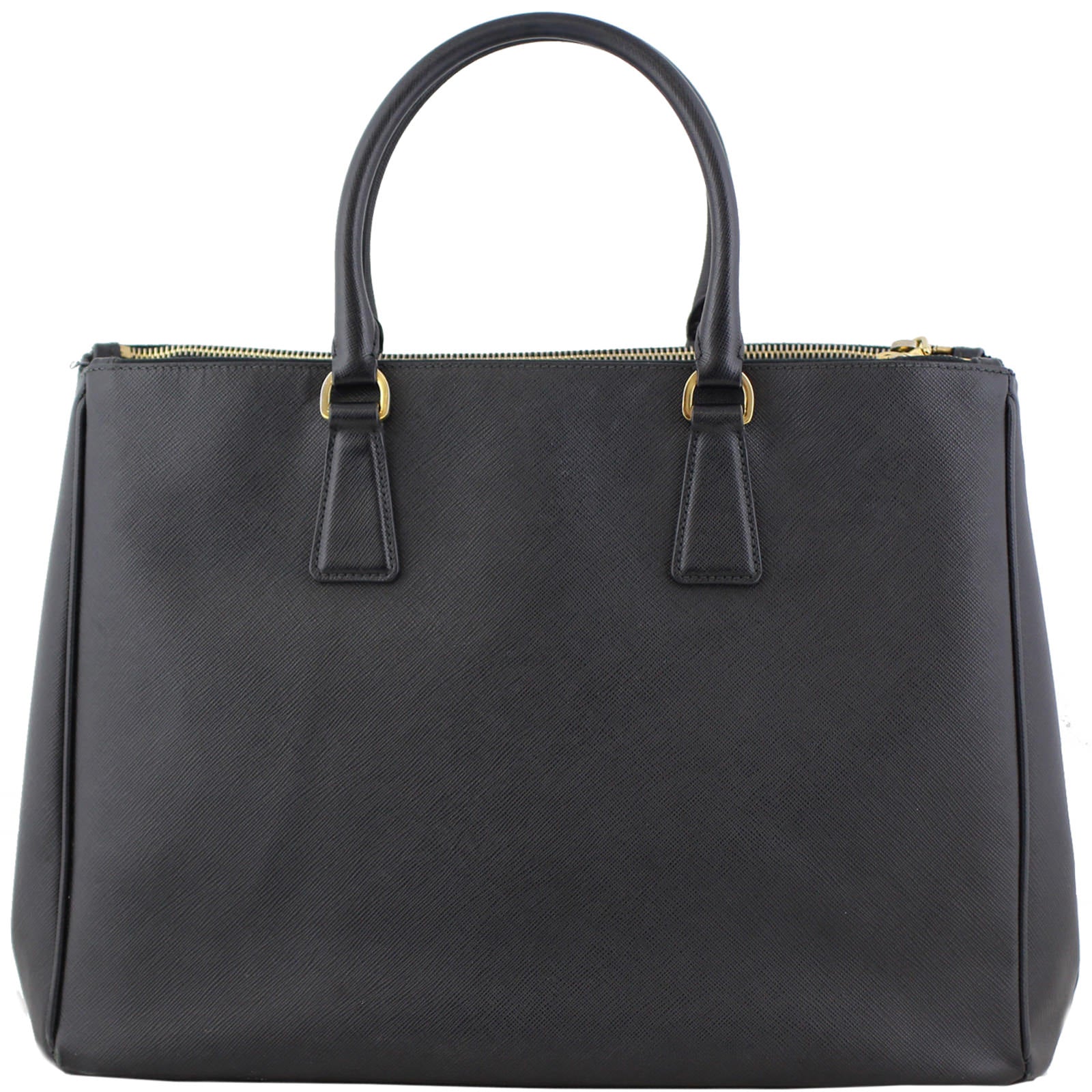Prada Saffiano Lux Galliera Double Zip Tote Medium Back
