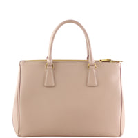 Prada Saffiano Lux Galleria Double Zip Tote Medium Back