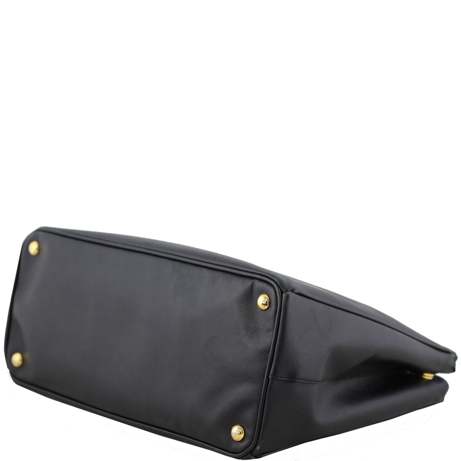 Prada Saffiano Lux Galliera Double Zip Tote Medium Corner