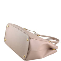 Prada Saffiano Lux Galleria Double Zip Tote Medium Corner