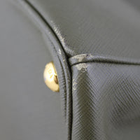 Prada Saffiano Lux Galleria Double Zip Tote Medium Edge