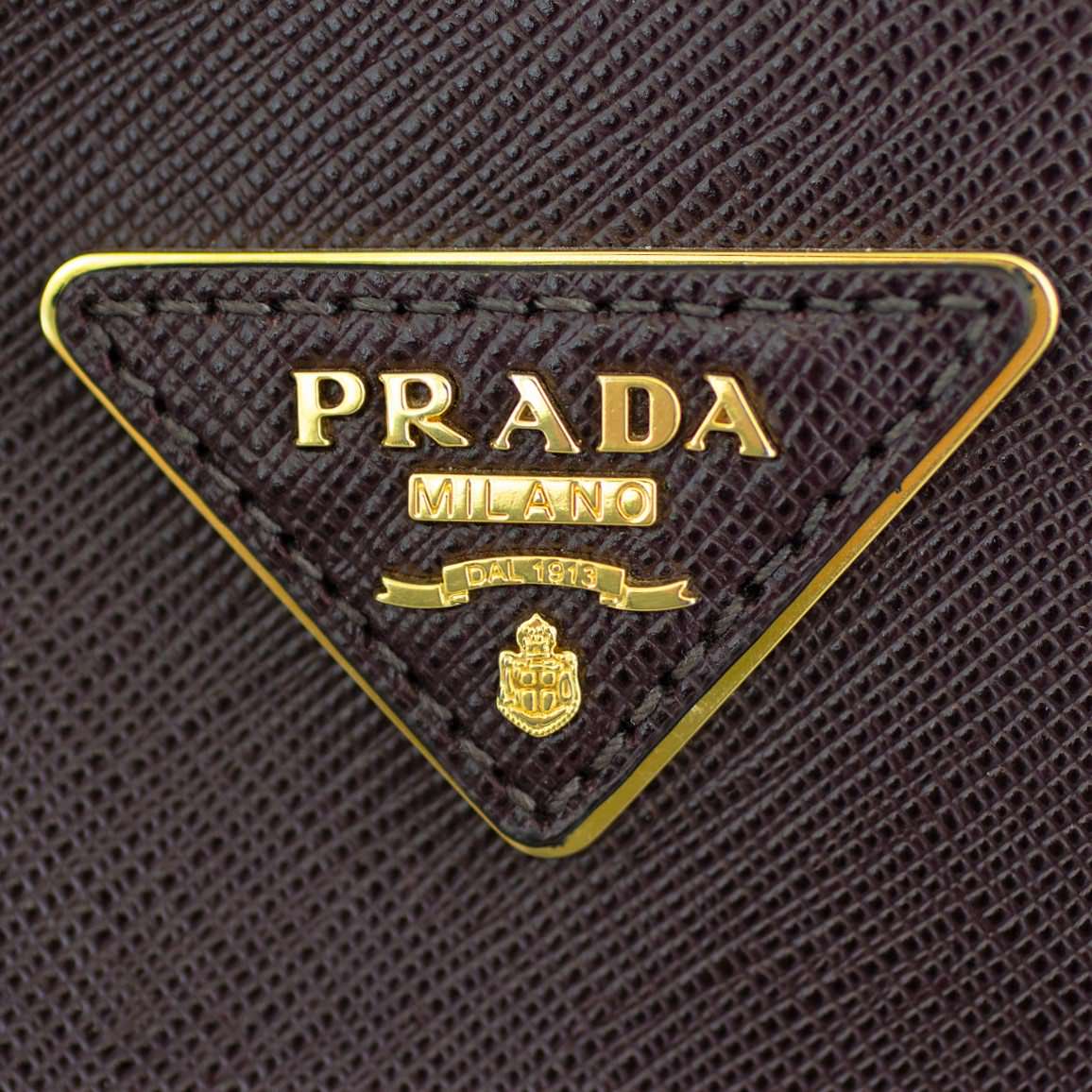 Prada Saffiano Lux Galleria Double Zip Tote Medium Logo