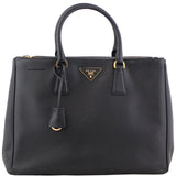 Prada Saffiano Lux Galliera Double Zip Tote Medium Front