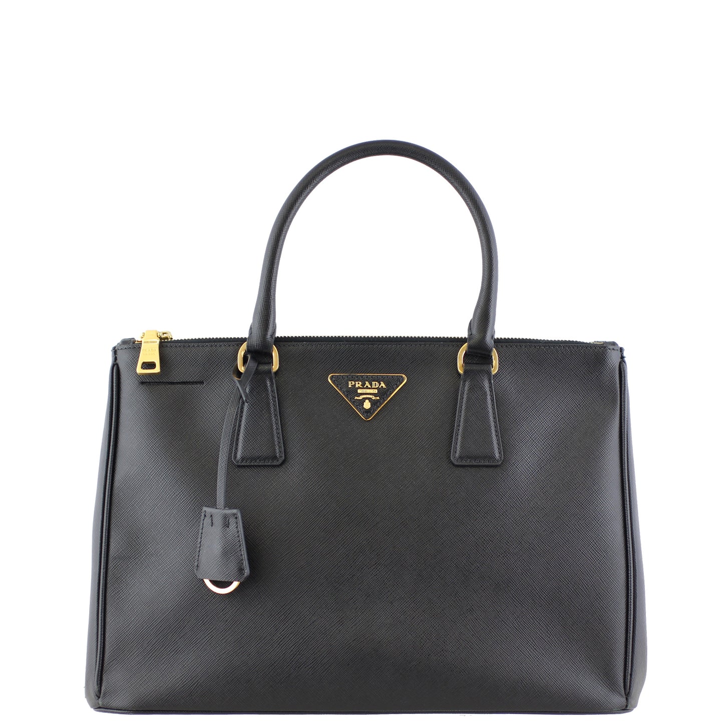 Prada Saffiano Lux Galleria Double Zip Tote Medium Front