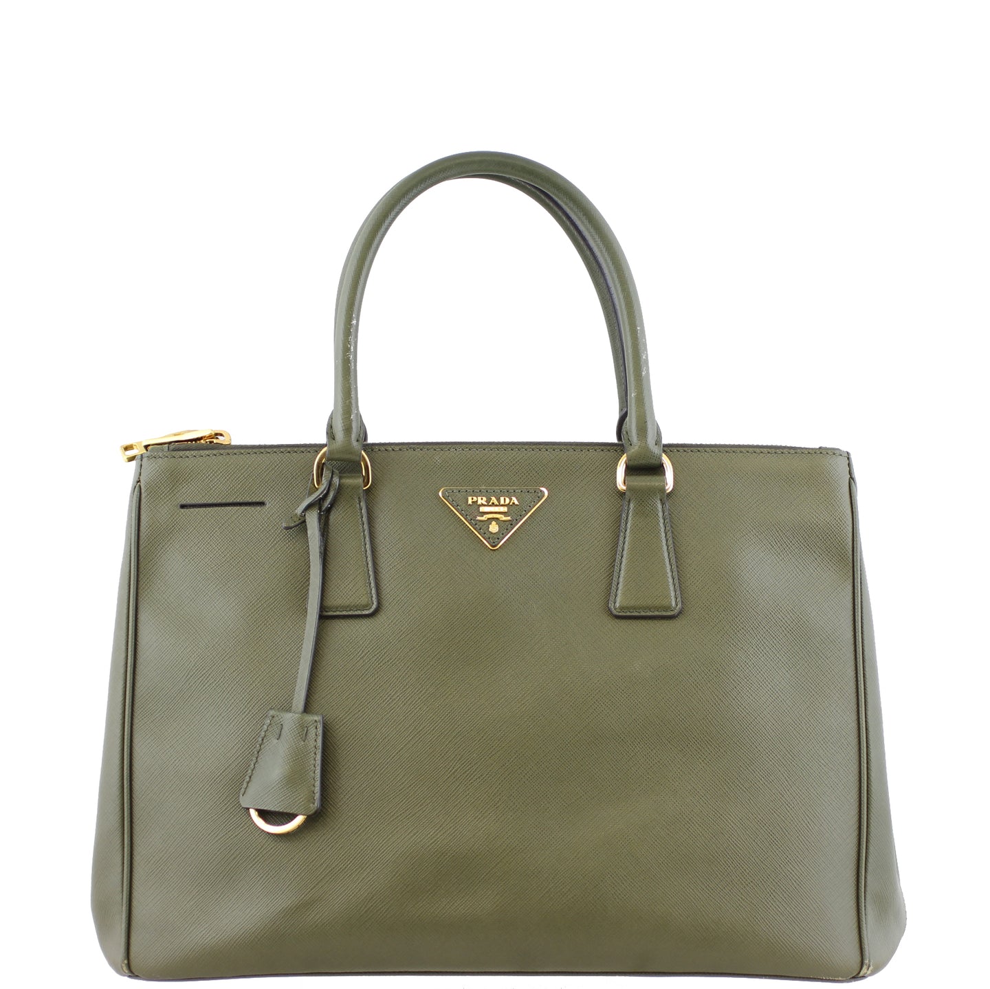 Prada Saffiano Lux Galleria Double Zip Tote Medium Front