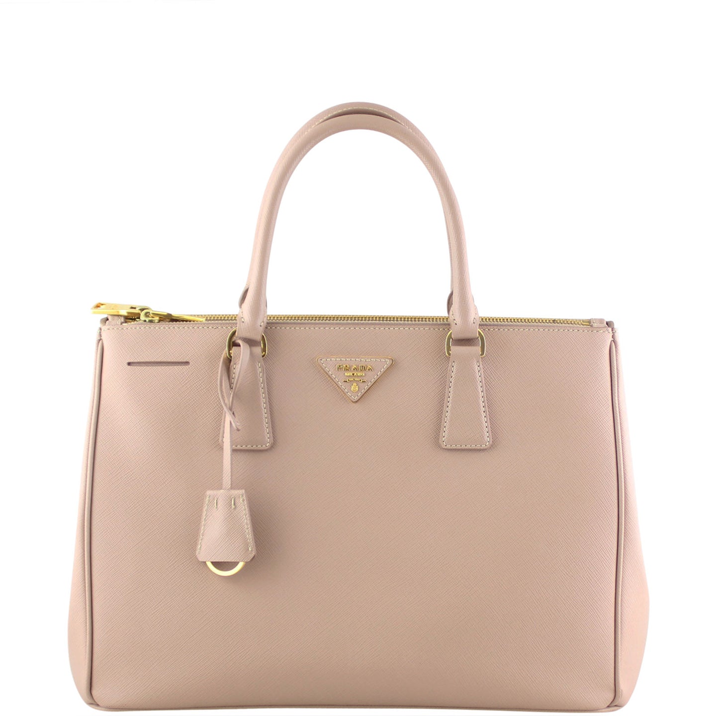 Prada Saffiano Lux Galleria Double Zip Tote Medium Front