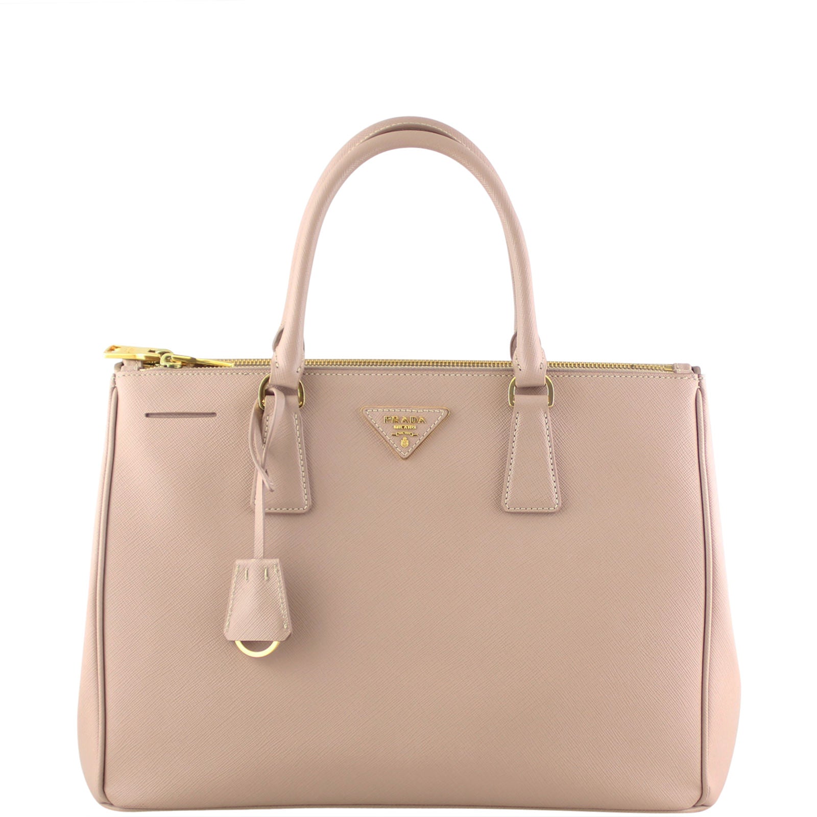 Prada Saffiano Lux Galleria Double Zip Tote Medium Front