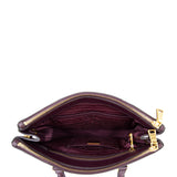 Prada Saffiano Lux Galleria Double Zip Tote Medium Interior