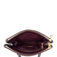 Prada Saffiano Lux Galleria Double Zip Tote Medium Interior