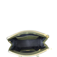 Prada Saffiano Lux Galleria Double Zip Tote Medium interior