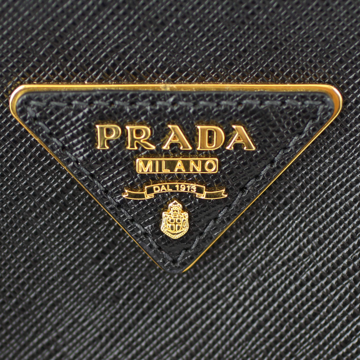 Prada Saffiano Lux Galleria Double Zip Tote Medium Logo