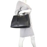 Prada Saffiano Lux Galliera Double Zip Tote Medium Mannequin