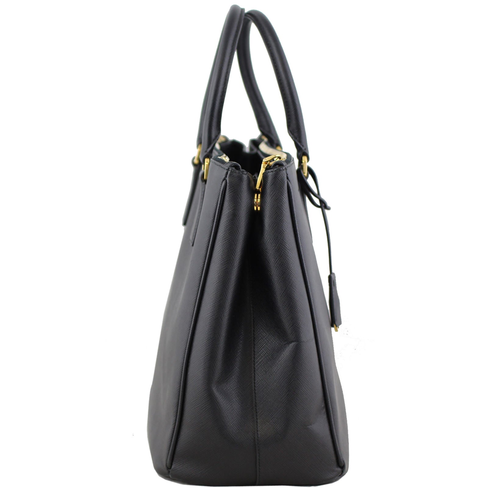 Prada Saffiano Lux Galliera Double Zip Tote Medium Right