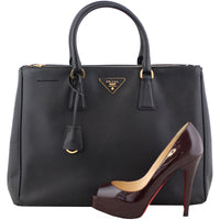 Prada Saffiano Lux Galliera Double Zip Tote Medium Scale