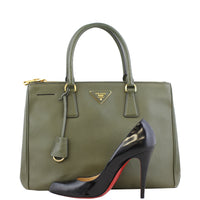 Prada Saffiano Lux Galleria Double Zip Tote Medium Scale