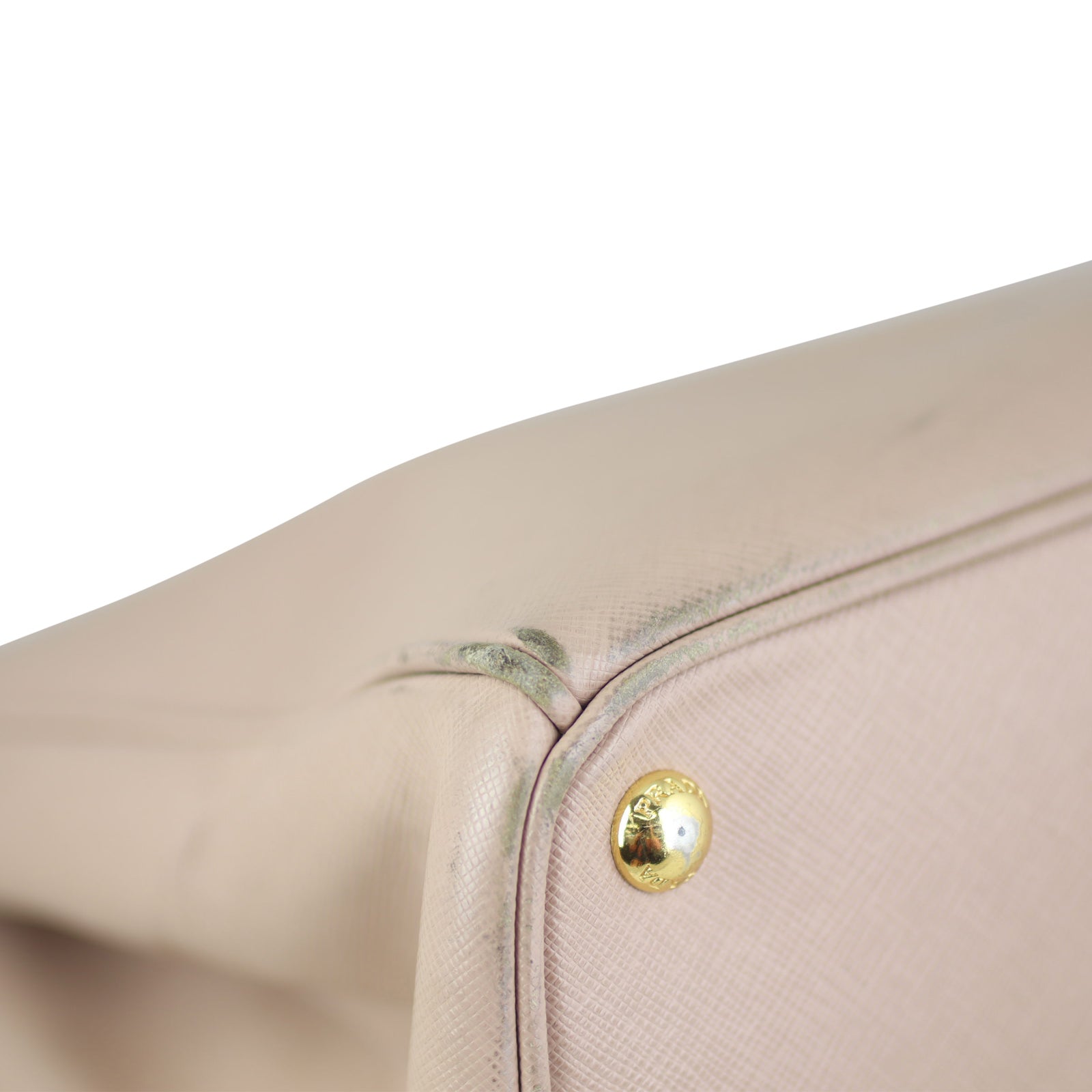 Prada Saffiano Lux Galleria Double Zip Tote Medium corner close