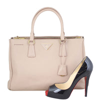 Prada Saffiano Lux Galleria Double Zip Tote Medium scale