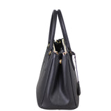 Prada Saffiano Lux Galleria Double Zip Tote Medium Side