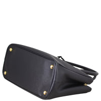 Prada Saffiano Lux Galleria Double Zip Tote Medium Corner