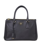 Prada Saffiano Lux Galleria Double Zip Tote Medium Front