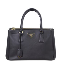 Prada Saffiano Lux Galleria Double Zip Tote Medium Front