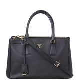 Prada Saffiano Lux Galleria Double Zip Tote Medium Front