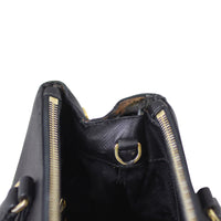 Prada Saffiano Lux Galleria Double Zip Tote Medium Corner