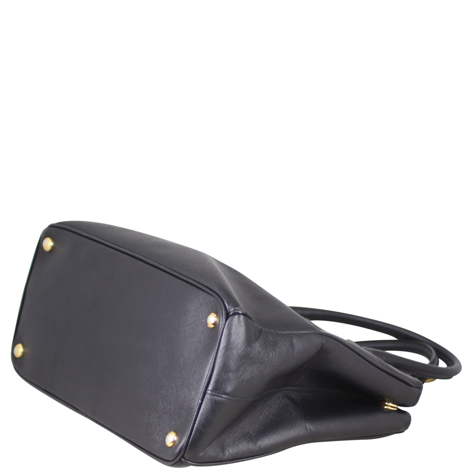 Prada Saffiano Lux Galleria Double Zip Tote Medium Corner