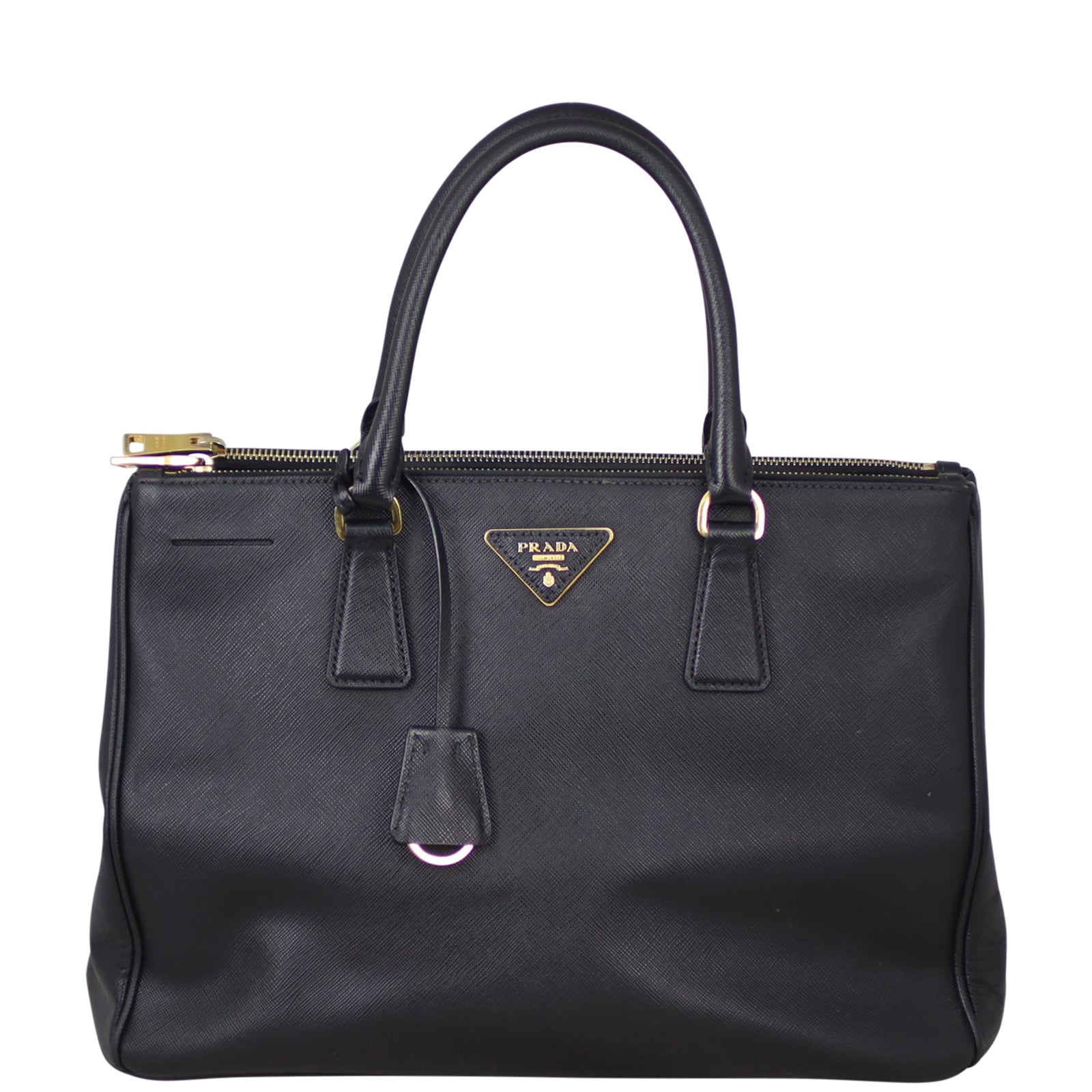 Prada Saffiano Lux Galleria Double Zip Tote Medium Front