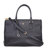 Prada Saffiano Lux Galleria Double Zip Tote Medium Front