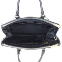 Prada Saffiano Lux Galleria Double Zip Tote Medium Whole interior