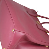 Prada Saffiano Lux Galleria Double Zip Tote Medium Corner