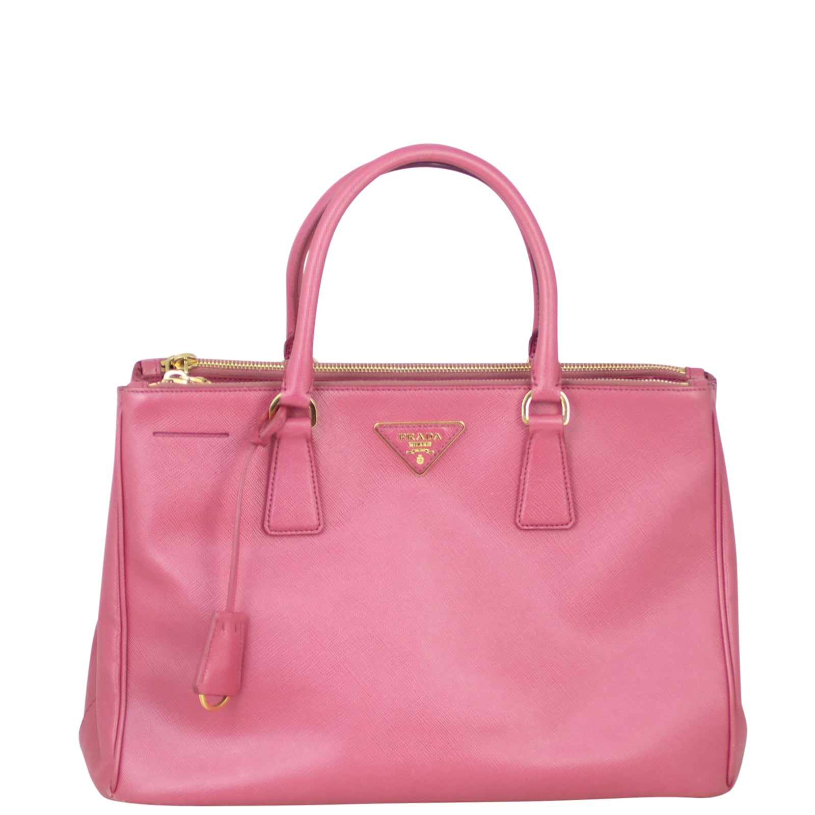 Prada Saffiano Lux Galleria Double Zip Tote Medium Front