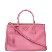 Prada Saffiano Lux Galleria Double Zip Tote Medium Front