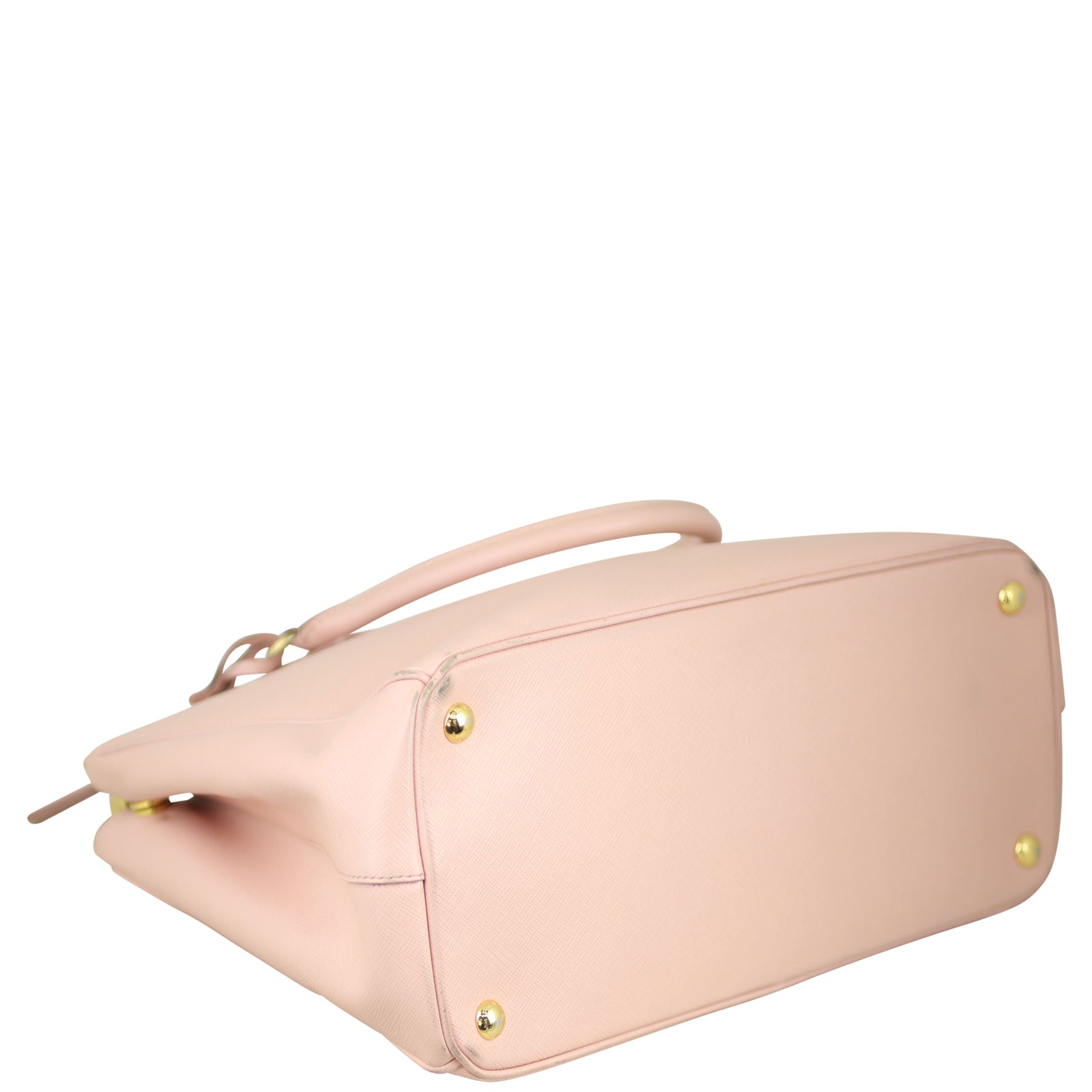 Prada Saffiano Lux Galleria Double Zip Tote Medium Corner